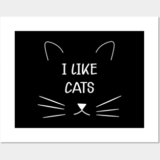 Cat - I like cats Posters and Art